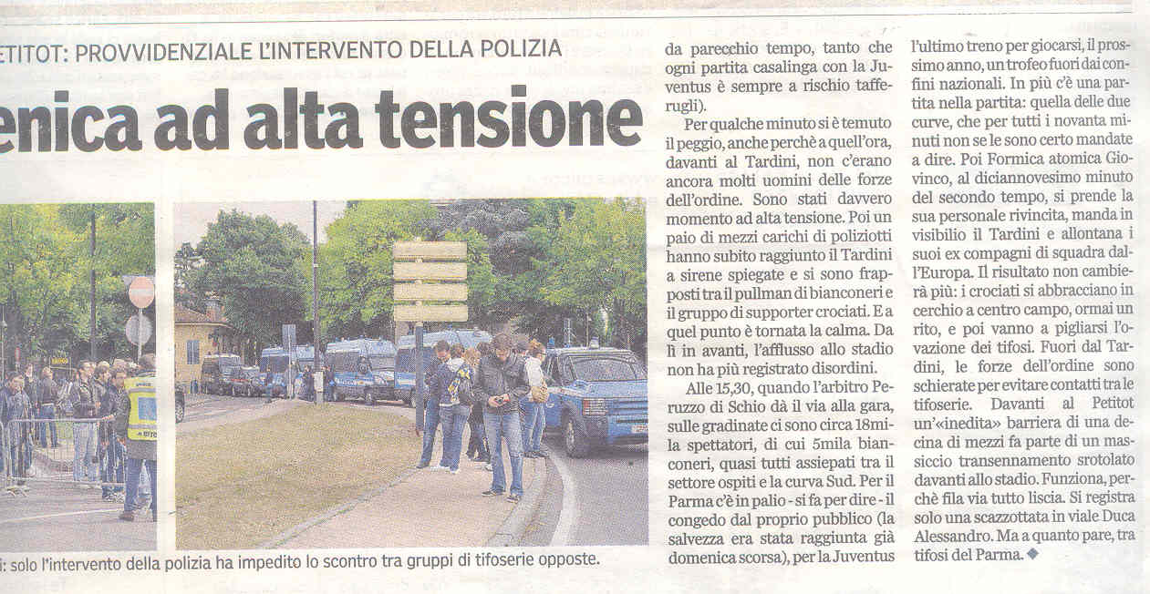 Gazzetta di Parma del 16 maggio 2011