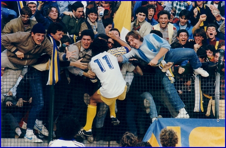 PARMA-Bologna 06-11-1983. BOYS PARMA 1977, foto Ultras