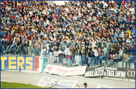 Parma-Bologna 31-03-1985. BOYS PARMA 1977, foto ultras