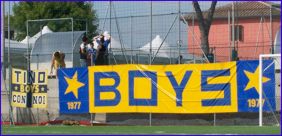 Lo Striscione BOYS e 'Tino con noi' ad Empoli