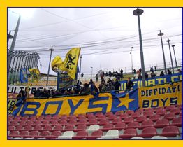 BOYS a Messina. Lo Striscione del Gruppo