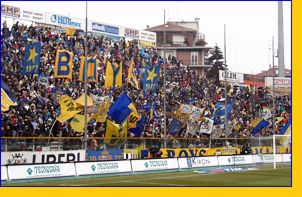 BOYS, Curva Nord di PARMA. Coreografia Striscione BOYS