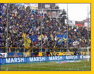 BOYS, Curva Nord di PARMA. Il nostro tifo sotto la neve