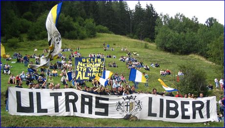 BOYS a Moena (Trento) per Sampdoria-PARMA. Il nostro tifo