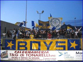 BOYS a Massa (Massese-PARMA). Il nostro tifo