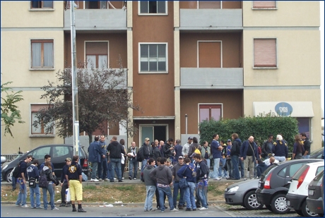 Trasferta di Mantova, pronti alla partenza. BOYS a PARMA, in via Calestani