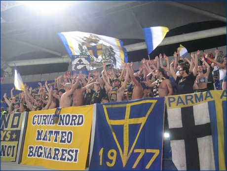 BOYS PARMA 1977 a Roma per Lazio-PARMA. Il nostro tifo