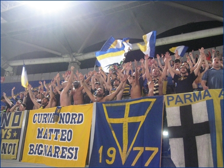 BOYS PARMA 1977 a Roma per Lazio-PARMA. Il nostro tifo