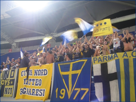 BOYS PARMA 1977 a Roma per Lazio-PARMA. Il nostro tifo