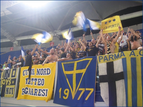 BOYS PARMA 1977 a Roma per Lazio-PARMA. Il nostro tifo