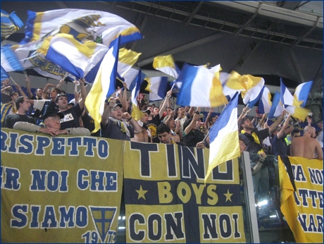 BOYS PARMA 1977 a Roma per Lazio-PARMA. Il nostro tifo