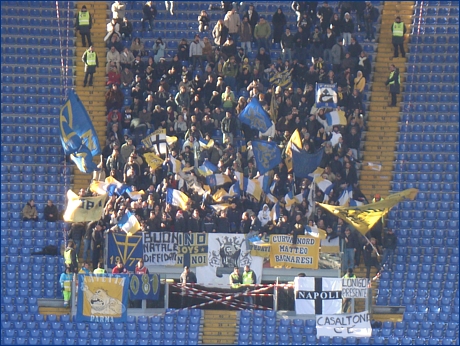 Ultras e tifosi parmigiani a Roma per Roma-PARMA. Il nostro tifo