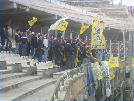 BOYS PARMA 1977 a Cagliari per Cagliari-PARMA. Sciarpata