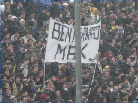 BOYS, Curva Nord di Parma. Due aste: ''Bentornato Max. Boys''