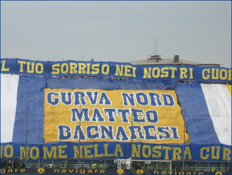 BOYS, Curva Nord di Parma. Coreografia per il Bagna