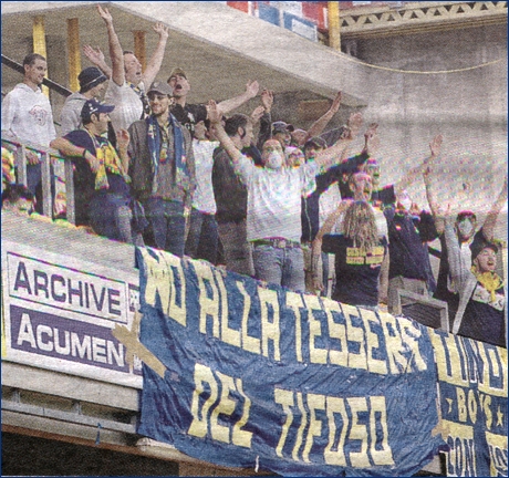 BOYS PARMA 1977 a Watford, in Inghilterra. Il nostro tifo e i nostri stendardi