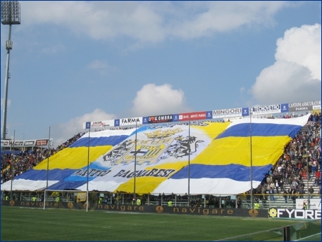 BOYS, curva nord di Parma. Coreografia