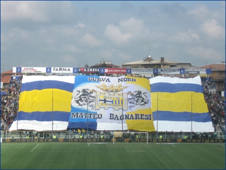 BOYS, curva nord di Parma. Coreografia