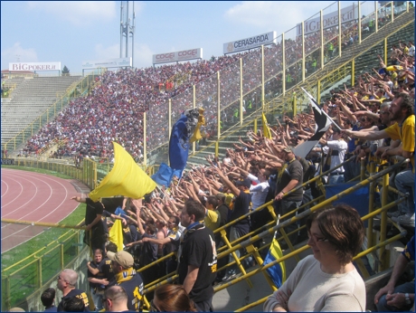 BOYS PARMA 1977 al Dall'Ara per Bologna-PARMA. Il nostro tifo