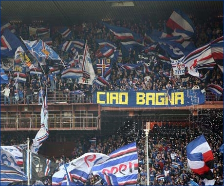 Striscione 'Ciao Bagna - UTC'