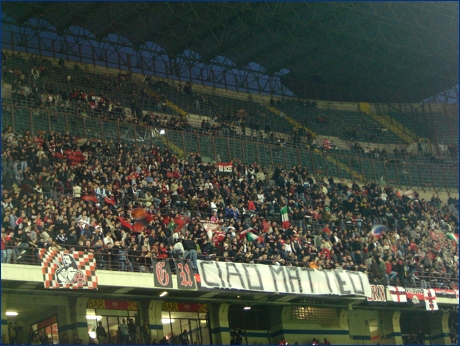 Striscione 'Ciao Matteo'