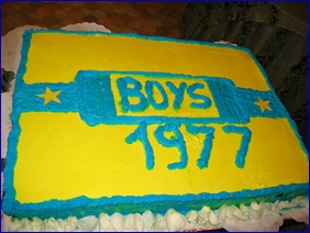 La Cena di fine anno dei BOYS. Torta Gialloblu