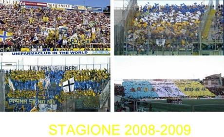 Quattro immagini del tifo giallob illustrano l'abbonamento