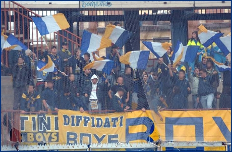 Catania-PARMA 26-11-2006. BOYS PARMA 1977, foto Ultras