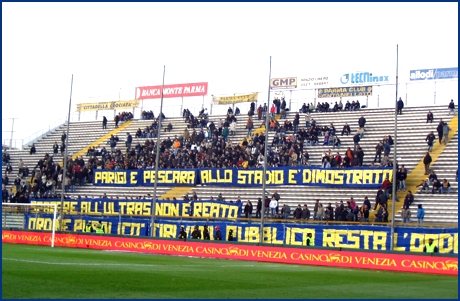 PARMA-Napoli 07-12-2006. BOYS PARMA 1977, foto Ultras