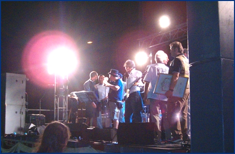 Festa del Trentennale BOYS PARMA 1977-2007 (16-06-2007). Sul palco per la consegna degli Attestati di Stima. BOYS PARMA 1977, foto Ultras