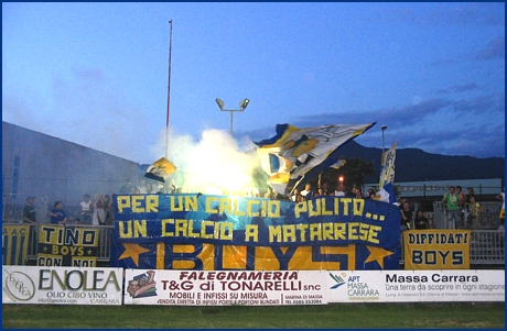 Massese-PARMA 10-08-2006. BOYS PARMA 1977, foto Ultras