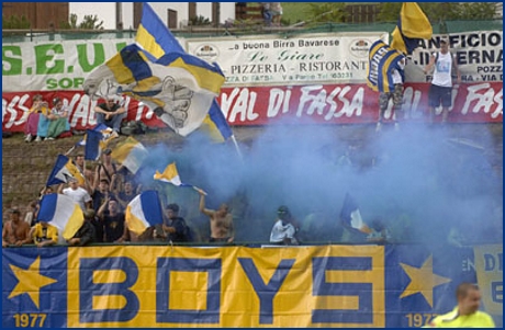 PARMA-Bolzano 23-07-2006. BOYS PARMA 1977, foto Ultras