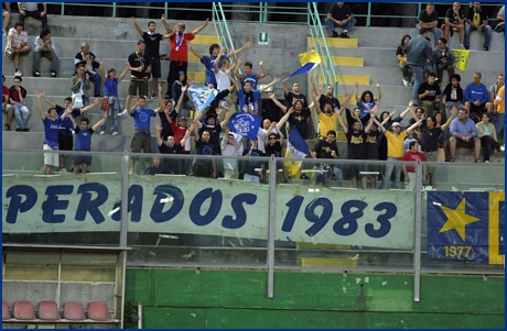 PARMA-Empoli, a Viareggio, 13-08-2006. BOYS PARMA 1977, foto Ultras