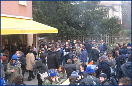 PARMA-Empoli 02-12-2007. Pranzo gemellaggio al Bar Gianni. BOYS PARMA 1977, foto Ultras