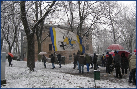 Parma Calcio (allenamento in Cittadella) 28-12-2008. BOYS PARMA 1977, foto ultras