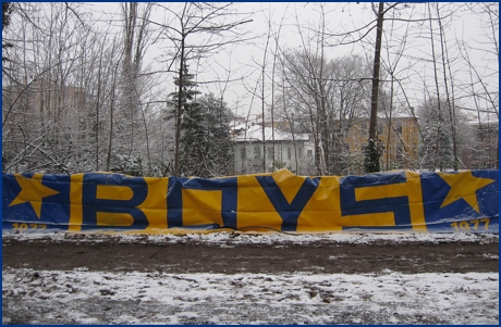 Parma Calcio (allenamento in Cittadella) 28-12-2008. BOYS PARMA 1977, foto ultras