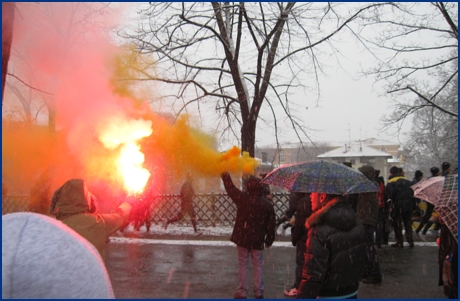 Parma Calcio (allenamento in Cittadella) 28-12-2008. BOYS PARMA 1977, foto ultras