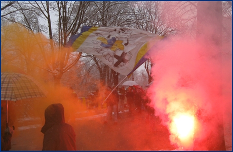 Parma Calcio (allenamento in Cittadella) 28-12-2008. BOYS PARMA 1977, foto ultras