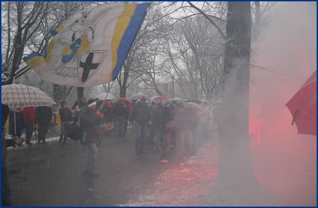 Parma Calcio (allenamento in Cittadella) 28-12-2008. BOYS PARMA 1977, foto ultras