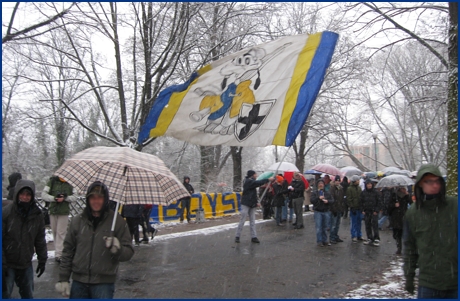 Parma Calcio (allenamento in Cittadella) 28-12-2008. BOYS PARMA 1977, foto ultras