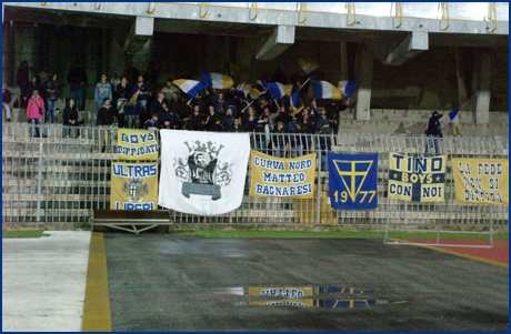 Ascoli-Parma 15-11-2008. BOYS PARMA 1977, foto ultras