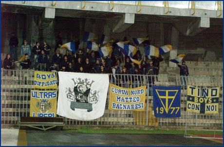 Ascoli-Parma 15-11-2008. BOYS PARMA 1977, foto ultras