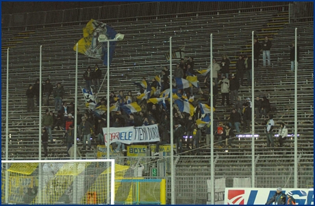 Frosinone-Parma 17-02-2009. BOYS PARMA 1977, foto ultras