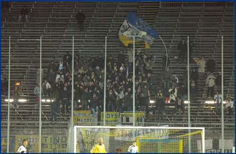 Frosinone-Parma 17-02-2009. BOYS PARMA 1977, foto ultras