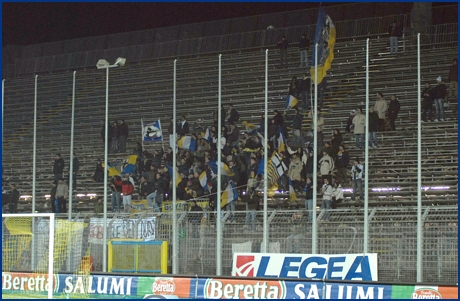 Frosinone-Parma 17-02-2009. BOYS PARMA 1977, foto ultras