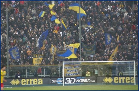 Parma-Albinoleffe 31-01-2009. BOYS PARMA 1977, foto ultras