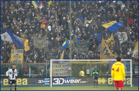 Parma-Albinoleffe 31-01-2009. BOYS PARMA 1977, foto ultras