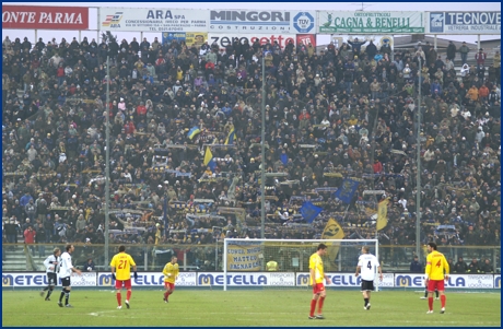 Parma-Albinoleffe 31-01-2009. BOYS PARMA 1977, foto ultras