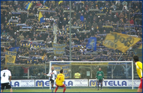 Parma-Albinoleffe 31-01-2009. BOYS PARMA 1977, foto ultras