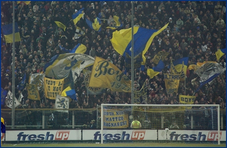 Parma-Brescia 22-02-2009. BOYS PARMA 1977, foto ultras